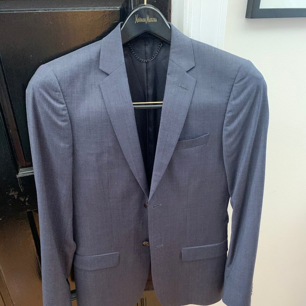 Navy Blue Topman Skinny Fit Suit